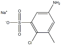 3-Amino-6-chloro-5-methylbenzenesulfonic acid sodium salt Struktur