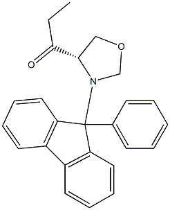 (4S)-3-(9-Phenyl-9H-fluoren-9-yl)-4-propanoyloxazolidine Struktur