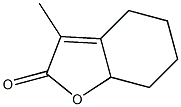 3-Methyl-2,4,5,6,7,7a-hexahydrobenzofuran-2-one Struktur