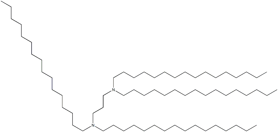 N,N,N',N'-Tetrahexadecyl-1,3-propanediamine Struktur