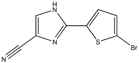 2-(5-Bromothiophen-2-yl)-1H-imidazole-4-carbonitrile Struktur