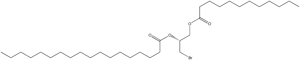 (R)-1-(Bromomethyl)ethane-1,2-diol 1-octadecanoate 2-dodecanoate Struktur