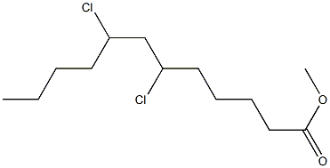 6,8-Dichlorododecanoic acid methyl ester Struktur