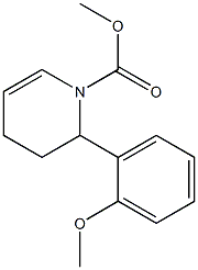 2-(2-Methoxyphenyl)-1,2,3,4-tetrahydropyridine-1-carboxylic acid methyl ester Struktur