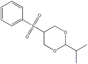 2-Isopropyl-5-(phenylsulfonyl)-1,3-dioxane Struktur