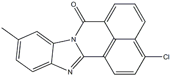 3-Chloro-10-methyl-7H-benzimidazo[2,1-a]benz[de]isoquinolin-7-one Struktur