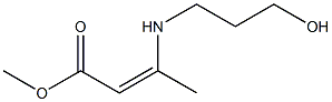 3-(3-Hydroxypropylamino)-2-butenoic acid methyl ester Struktur