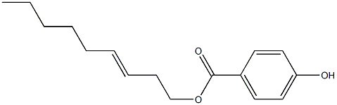 4-Hydroxybenzoic acid 3-nonenyl ester Struktur