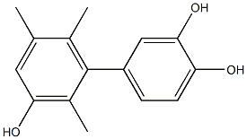 2',5',6'-Trimethyl-1,1'-biphenyl-3,3',4-triol Struktur