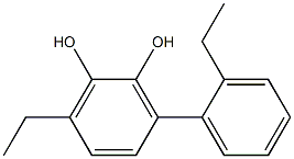 3-(2-Ethylphenyl)-6-ethylbenzene-1,2-diol Struktur