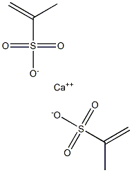 Bis(1-propene-2-sulfonic acid)calcium salt Struktur