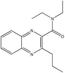 N,N-Diethyl-3-propylquinoxaline-2-carboxamide Struktur