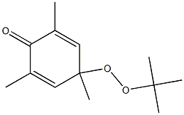 4-(1,1-Dimethylethylperoxy)-2,4,6-trimethyl-2,5-cyclohexadien-1-one Struktur