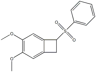 1,2-Dihydro-4,5-dimethoxy-1-phenylsulfonylbenzocyclobutene Struktur