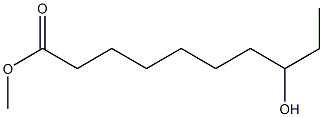 8-Hydroxycapric acid methyl ester Struktur