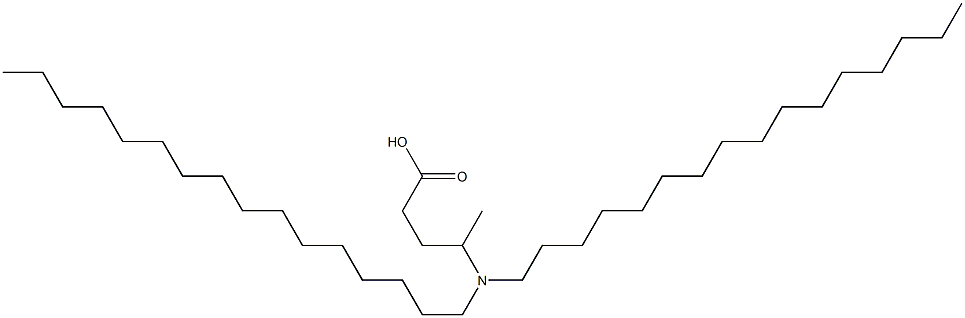 4-(Dihexadecylamino)valeric acid Struktur