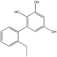 6-(2-Ethylphenyl)benzene-1,2,4-triol Struktur