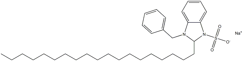 1-Benzyl-2,3-dihydro-2-nonadecyl-1H-benzimidazole-3-sulfonic acid sodium salt Struktur