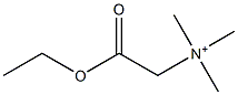 (Ethoxycarbonylmethyl)trimethylaminium Struktur