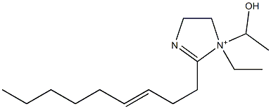 1-Ethyl-1-(1-hydroxyethyl)-2-(3-nonenyl)-2-imidazoline-1-ium Struktur