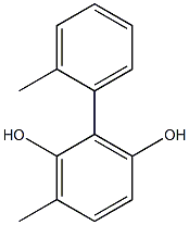 2-(2-Methylphenyl)-6-methylbenzene-1,3-diol Struktur