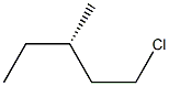 [S,(+)]-1-Chloro-3-methylpentane Struktur