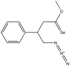 4-Azido-3-phenylselenobutanoic acid methyl ester Struktur