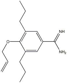 4-Allyloxy-3,5-dipropylbenzamidine Struktur