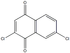 2,7-Dichloro-1,4-naphthoquinone Struktur