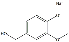 Sodium 4-hydroxymethyl-2-methoxyphenolate Struktur