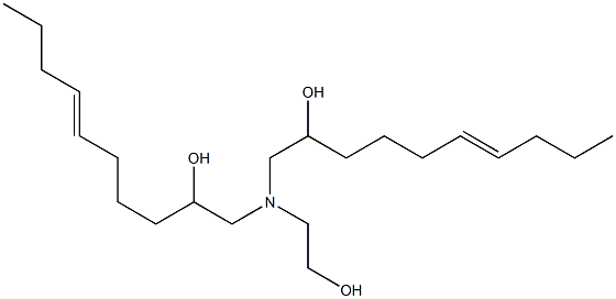 1,1'-[(2-Hydroxyethyl)imino]bis(6-decen-2-ol) Struktur