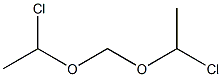 Formaldehyde bis(1-chloroethyl)acetal Struktur