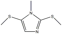 1-Methyl-2,5-bis(methylthio)-1H-imidazole Struktur