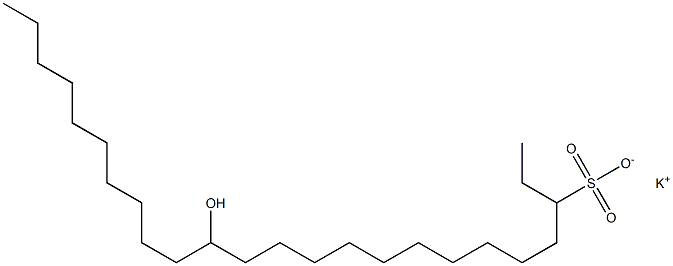 14-Hydroxytetracosane-3-sulfonic acid potassium salt Struktur