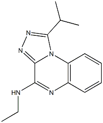 4-Ethylamino-1-isopropyl[1,2,4]triazolo[4,3-a]quinoxaline Struktur