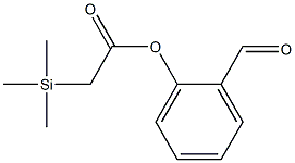 Trimethylsilylacetic acid 2-formylphenyl ester Struktur