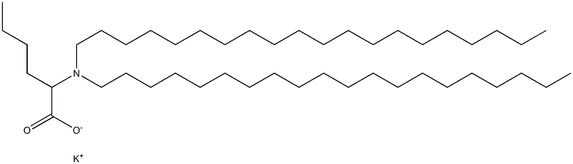 2-(Diicosylamino)hexanoic acid potassium salt Struktur