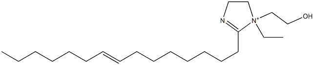 1-Ethyl-1-(2-hydroxyethyl)-2-(8-pentadecenyl)-2-imidazoline-1-ium Struktur