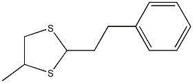 4-Methyl-2-phenethyl-1,3-dithiolane Struktur