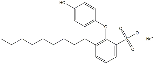 4'-Hydroxy-6-nonyl[oxybisbenzene]-2-sulfonic acid sodium salt Struktur