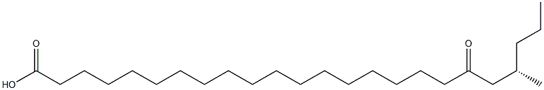 [S,(-)]-21-Methyl-19-oxotetracosanoic acid Struktur