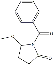 5-Methoxy-1-[benzoyl]pyrrolidin-2-one Struktur