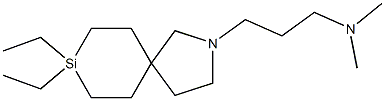 8,8-Diethyl-2-(3-dimethylaminopropyl)-2-aza-8-silaspiro[4.5]decane Struktur