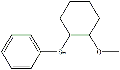 1-Methoxy-2-(phenylseleno)cyclohexane Struktur