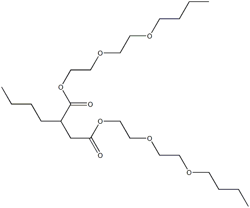 Butylsuccinic acid bis[2-(2-butoxyethoxy)ethyl] ester Struktur