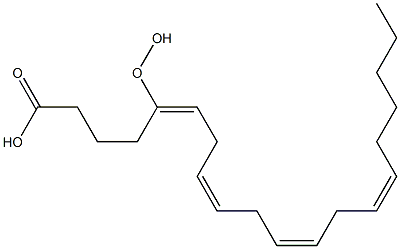 (5E,8Z,11Z,14Z)-5-Hydroperoxy-5,8,11,14-icosatetraenoic acid Struktur