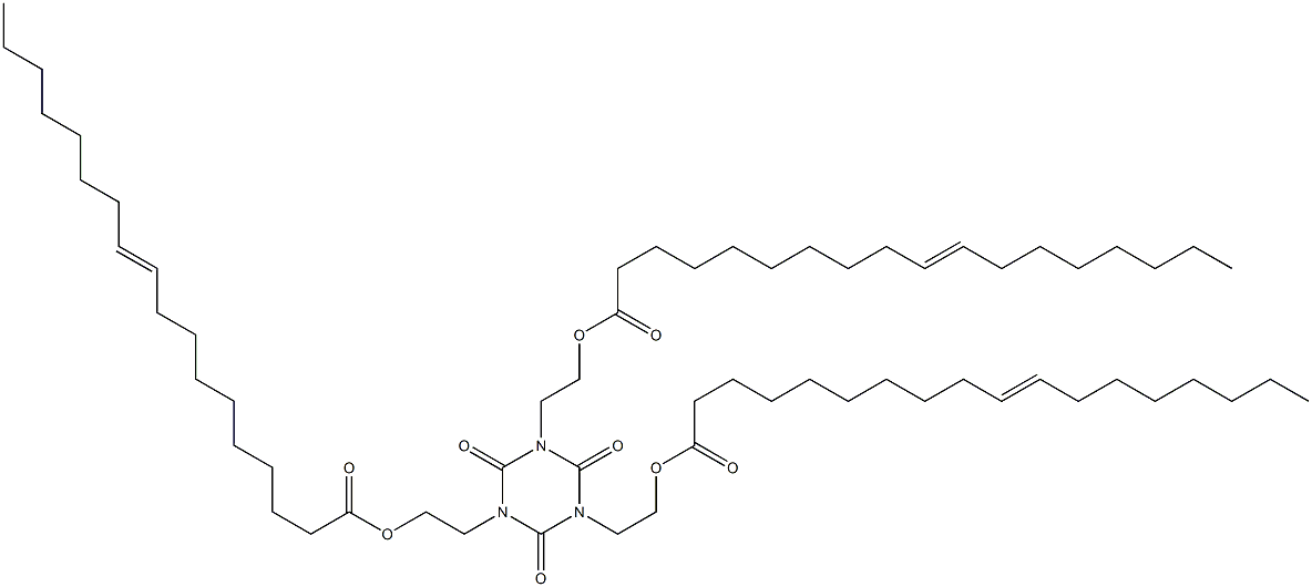 1,3,5-Tris[2-(10-octadecenoyloxy)ethyl]hexahydro-1,3,5-triazine-2,4,6-trione Struktur