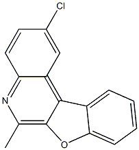 2-Chloro-6-methylbenzofuro[2,3-c]quinoline Struktur