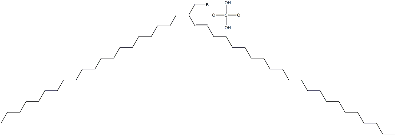 Sulfuric acid 2-icosyl-3-tetracosenyl=potassium ester salt Struktur