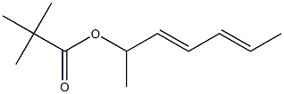 Pivalic acid (3E,5E)-3,5-heptadien-2-yl ester Struktur